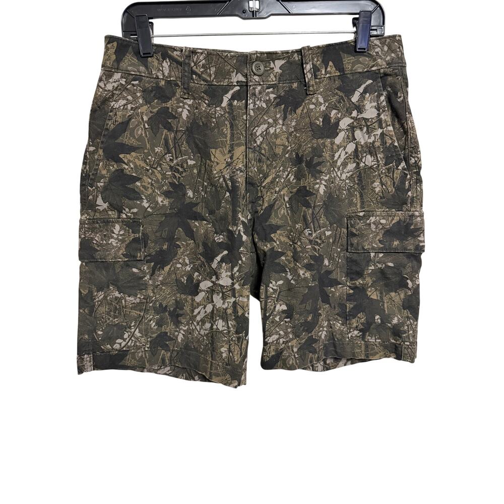 Old Navy Lived-In Straight Cargo Camo Shorts Mens Size 33